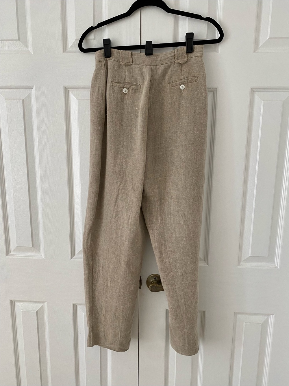 Liz Claiborne Women’s Linen Chinos in Light Beige - Picture 5 of 5